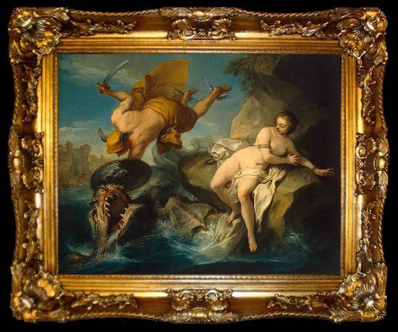 framed  Charles-Amedee-Philippe van Loo Perseus and Andromeda, ta009-2